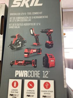 SKIL PWRCORE 12 Brushless 12V 6-Tool Combo Kit