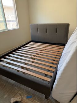 2 Queen bed frames and 2 Queen mattress and matching foot rest