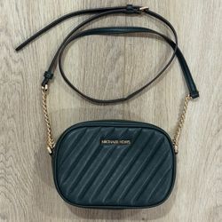 Emerald Green Michael Kors Designer Crossbody Bag 