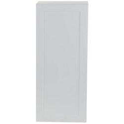 Cambridge Shaker Assembled 18x42x12.5 in. Wall Cabinet with 1 Soft Close Door in White