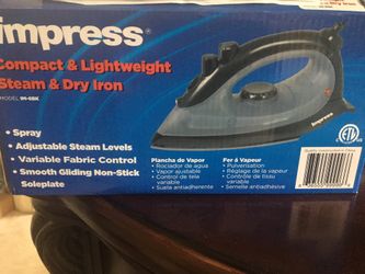 Iron compact and light weight, steam and dry NEW