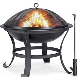 YAHEETECH Fire Pit 22inch ( New )