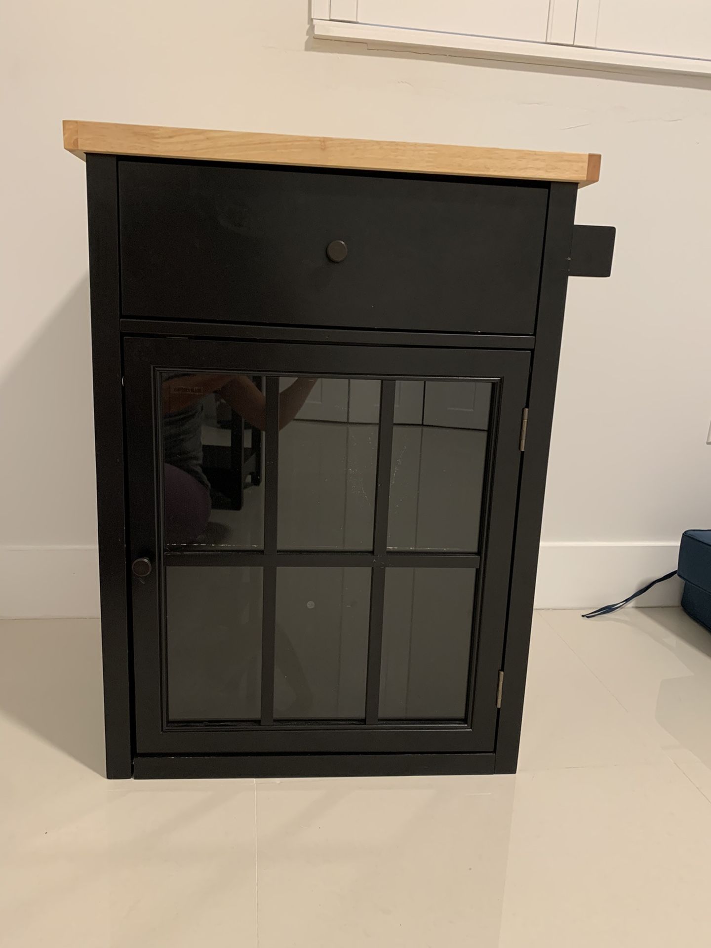 Kitchen island with cutting board top