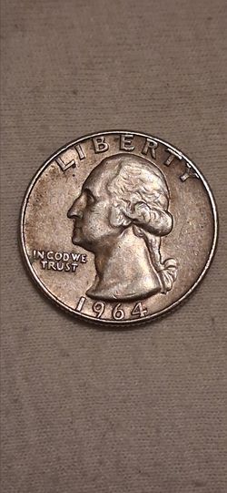 1964 quarter dollar no mind mark