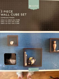 3-Piece Wall Cube Shelf Set