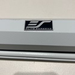 Used Elite Screens M80NWV Manual Ceiling/Wall Mount Manual Pull Down Projection Screen