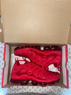Red Nike Vapor maxes