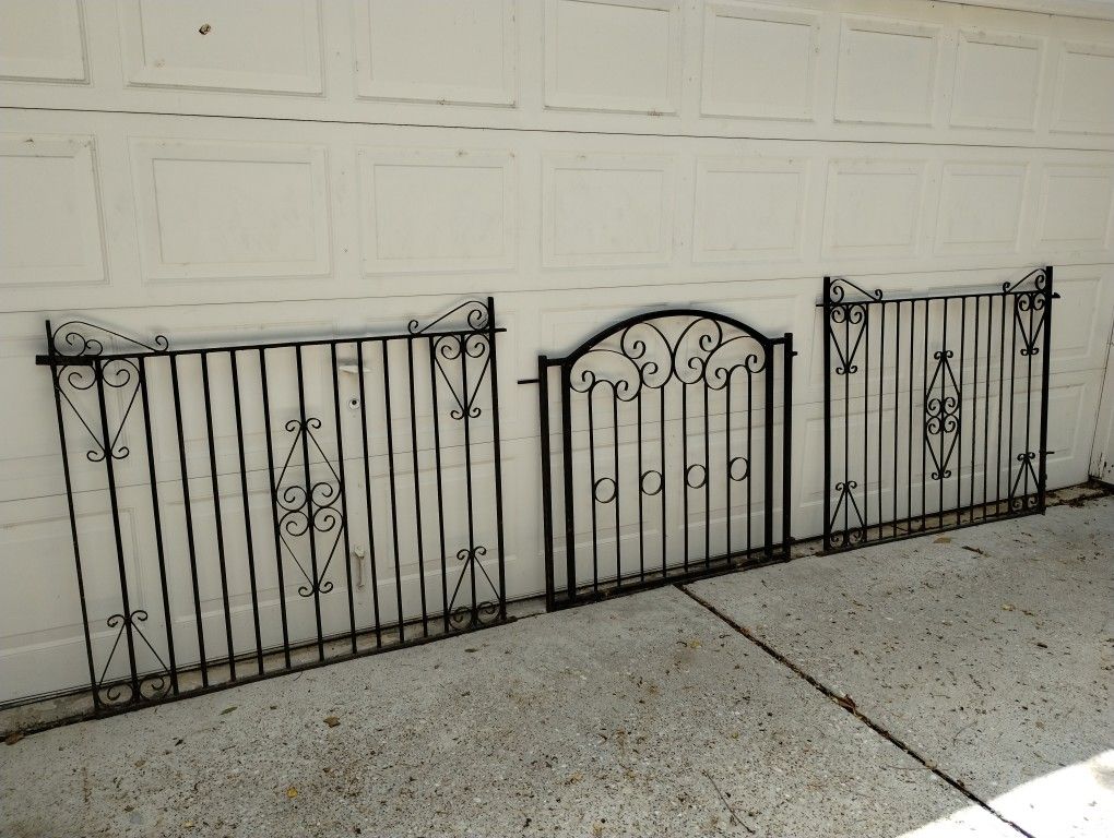 2 heavy Wrought Iron Gates for Sale in Spring, TX OfferUp