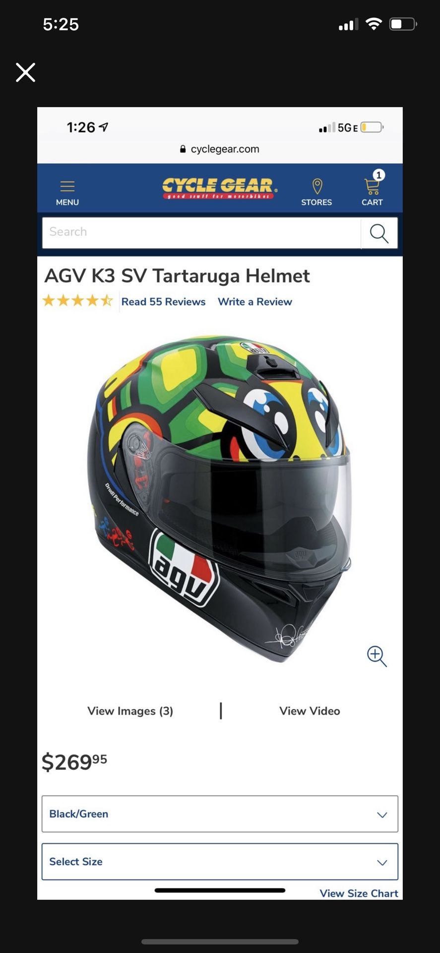 AGV Tortoise Helmet 