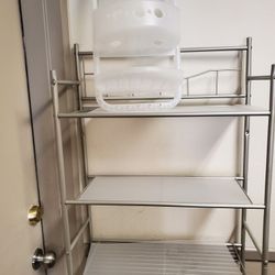 Toilet Shelf With Plastic Caddy