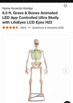 6.5 Ft. Grave & Bones Animated LED App Controlled Skeleton