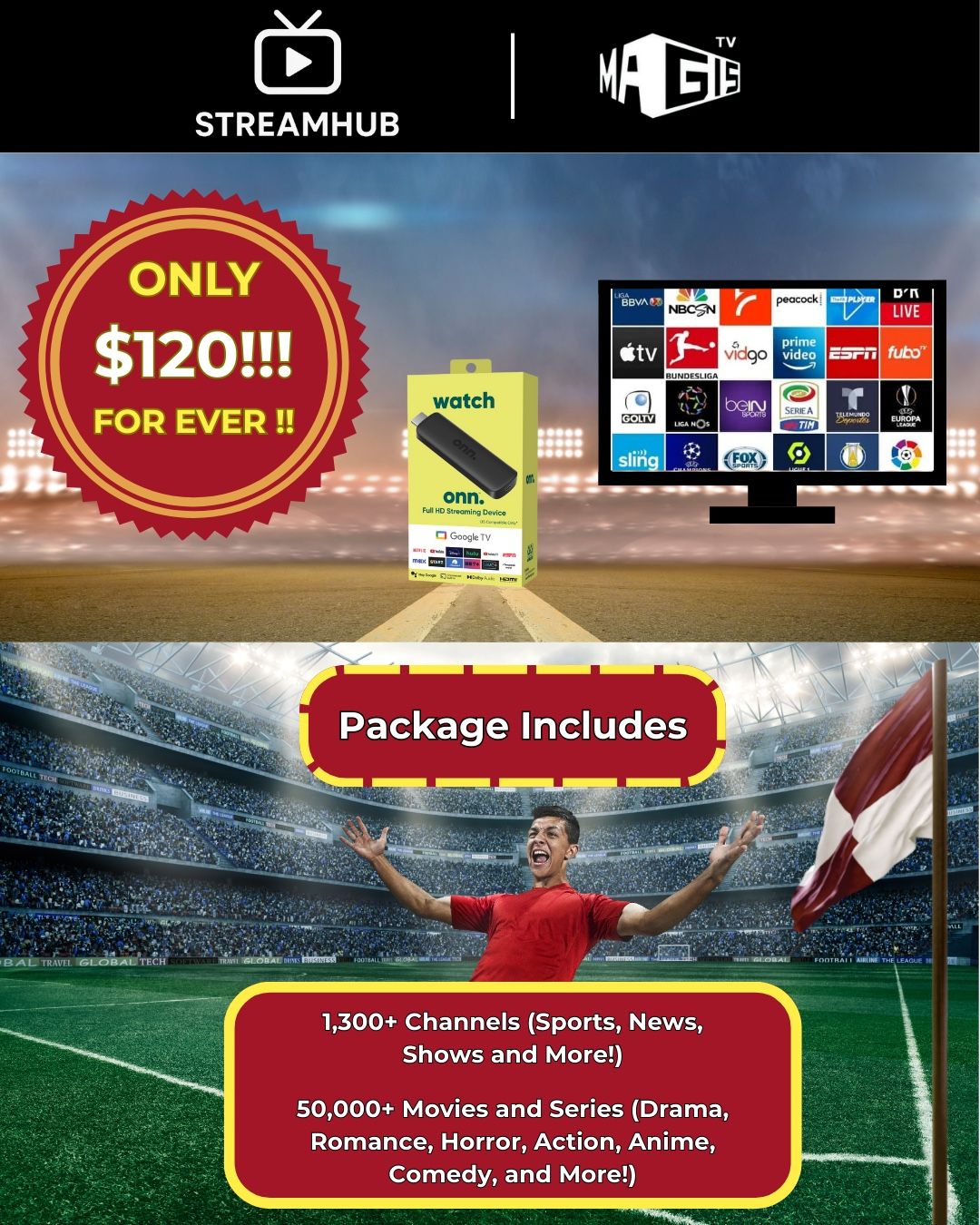 🔥Stream Live Sports FREE – Unlimited Access, No Subscription Needed!