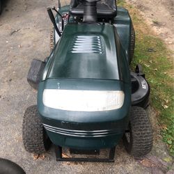 Lawnmower Tractor Craftsman 42 Inch Deck 19.5 Twin Cylinder