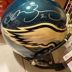 Signed Riddell helmet by Matt Barkley