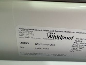Whirlpool French door