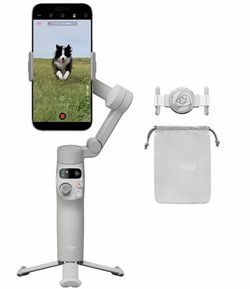 DJI Osmo Mobile 7 Gimbal Stabilizer for iPhone, Android, Built-in Tripod, Portable Stabilizer for iPhone, Selfie Stick, 3-Axis Phone Gimbal