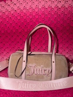 Cream and light pink juicy bag
