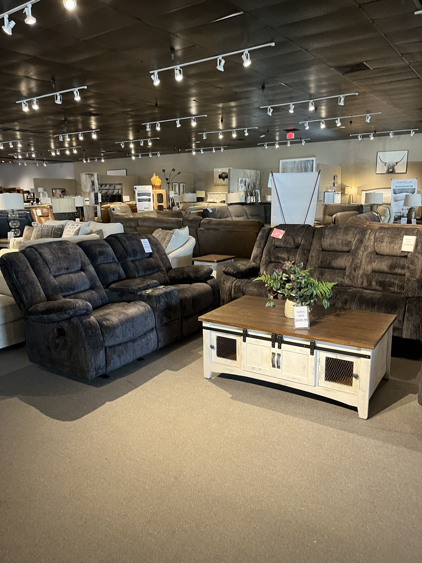 Manual Reclining Sofa And Loveseat