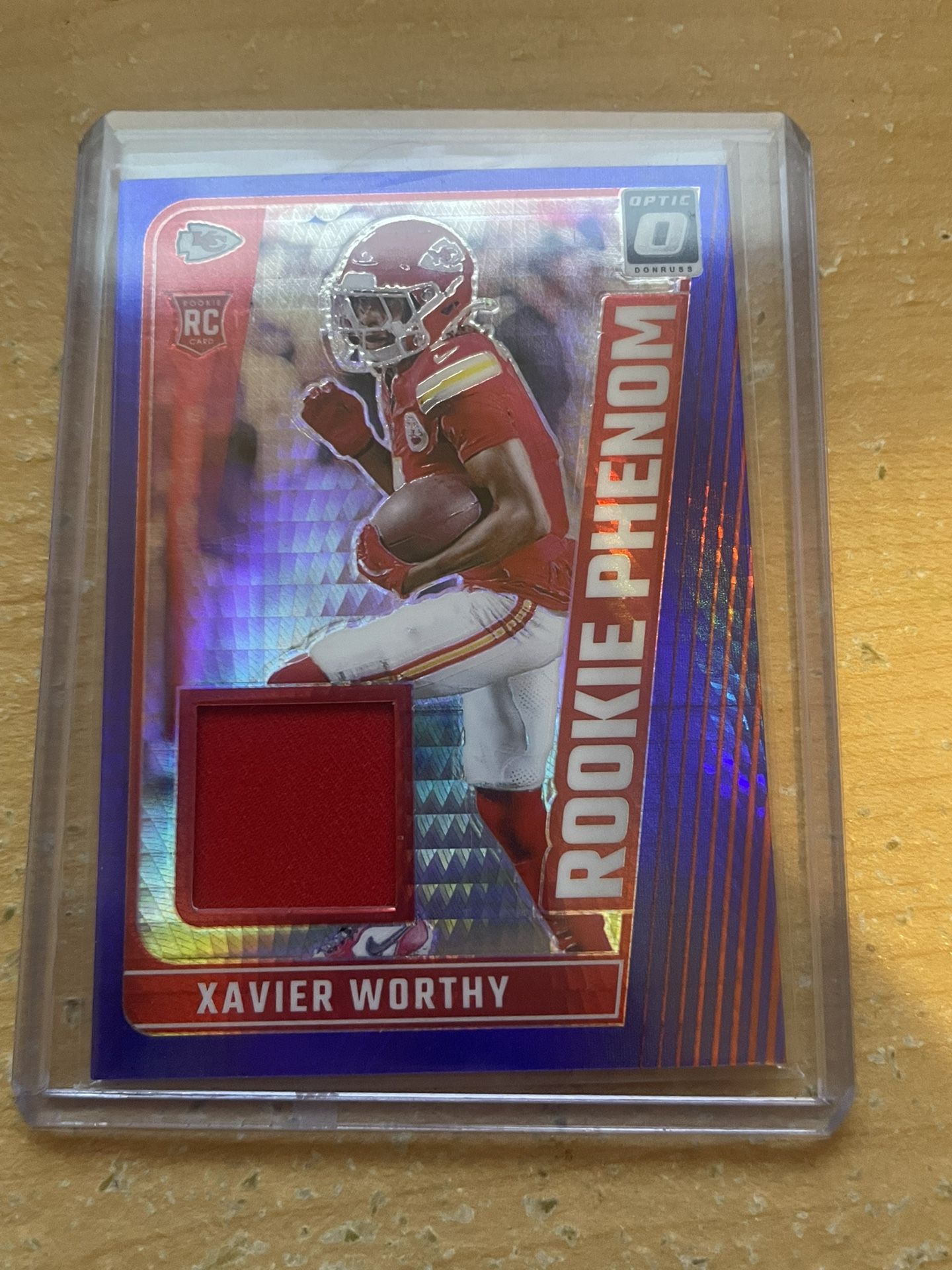 2024 Panini Donruss Optic - Rookie Phenoms Xavier Worthy patch.