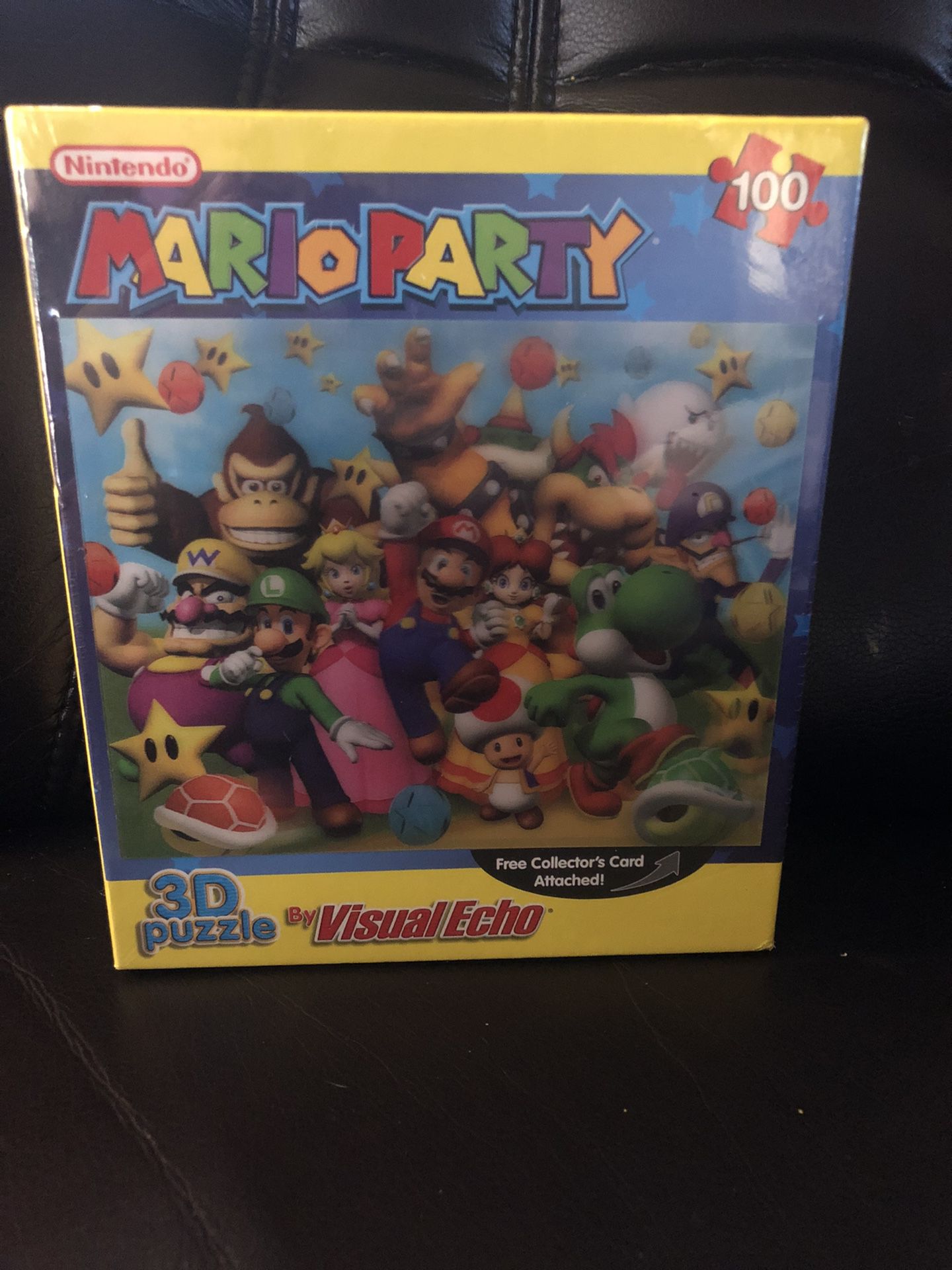 Mario Party Puzzle 3D Lenticular 2006 Visual Echo Luigi Yoshi Bowser Donkey Kong