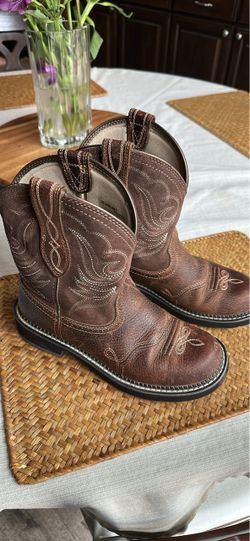 Brown Leather Western Cowboy Boots