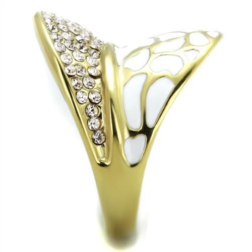 Plating Stainless Steel Ring Top GRD Crystal Clear SZ 7 TK1851-7