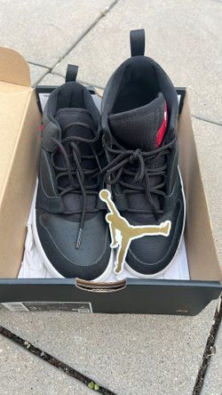 Boys Jordan Black Shoes Size 3