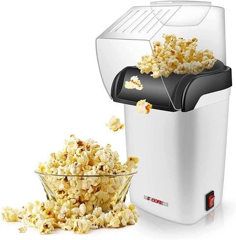 Popcorn Machine Hot Air Electric Popper Kernel Corn Maker
