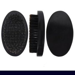 New Black 360 Wave Detangling Hair brush Medium Bristles 100% Wood