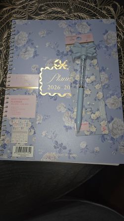 LoveShackFancy x Target Floral Planner and pen