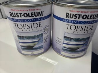 Rust-Oleum Marine Topside Paint Gloss White  also have grey – 2 Cans