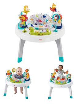 Fisher-Price 2-in-1 Sit-to-Stand And Spin ‘n Play Safari


