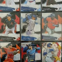 STARS OF MLB TOPPS BASEBALL CARDS 