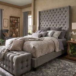 King Bed Gray