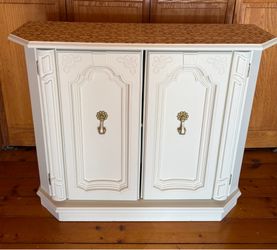 Storage cabinet table