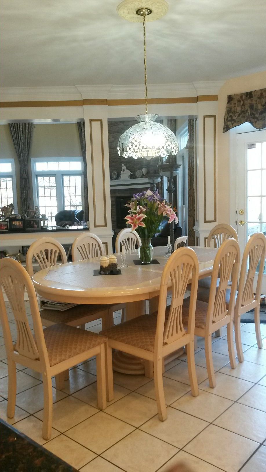 Gorgeous custom made solid maple wood dining set