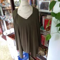 1 Piece Jacket And Shell Knit Sarah B 1x