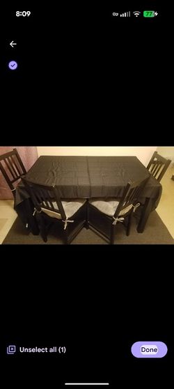Black Dining Room Table