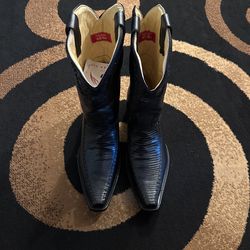 El Rudel Crocodile Skin Cowboy Boots