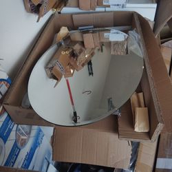 Oval Mirror Medicine Cabinet
