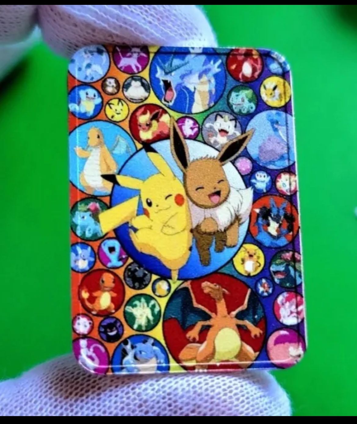 Pokémon Pikachu & Eevee - 1 troy oz .999 Fine Silver Colorized Art Bar COA /200