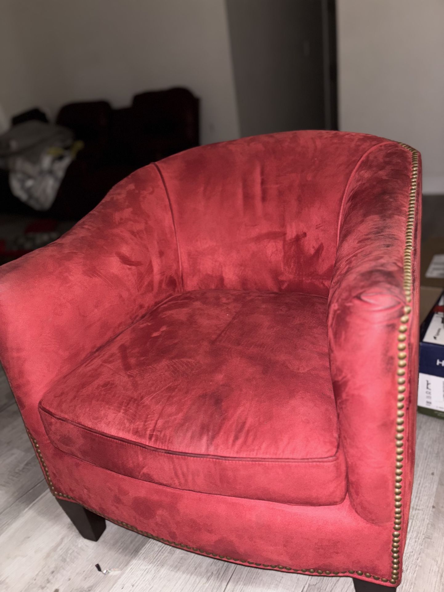 Beautiful Red velvet side chairs