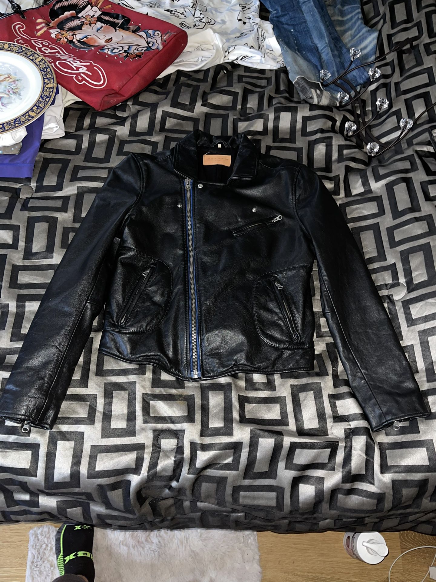 Leather Jacket Women’s Size 3 Italian Made (made & Crafted Levi’s)