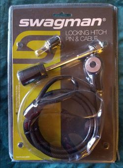 locking hitch pin and cable