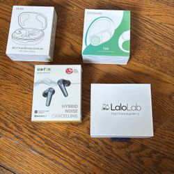 Earbuds Blue Tooth  And Earplugs NIB