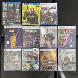 Brand New Sealed PlayStation 5 / PlayStation 4 / PS4 / PS5 Games / Kingdom Hearts / Cyberpunk / Rainbow Six Siege Deluxe Edition / 2K21 Mamba Edition 