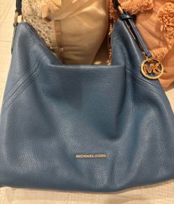 Michael Kors leather hobo bag (nice blue shade)