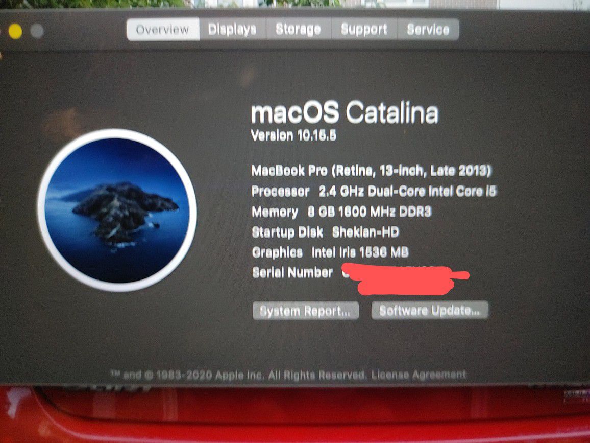 Macbook Pro 13 inch Retina Display late 2013 $425 obo