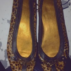 Talbots Leopard Pointed Shoes Size 9