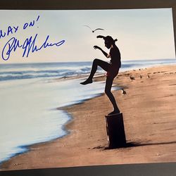 The Karate Kid  “Wax On” And Autographed 16 X 20